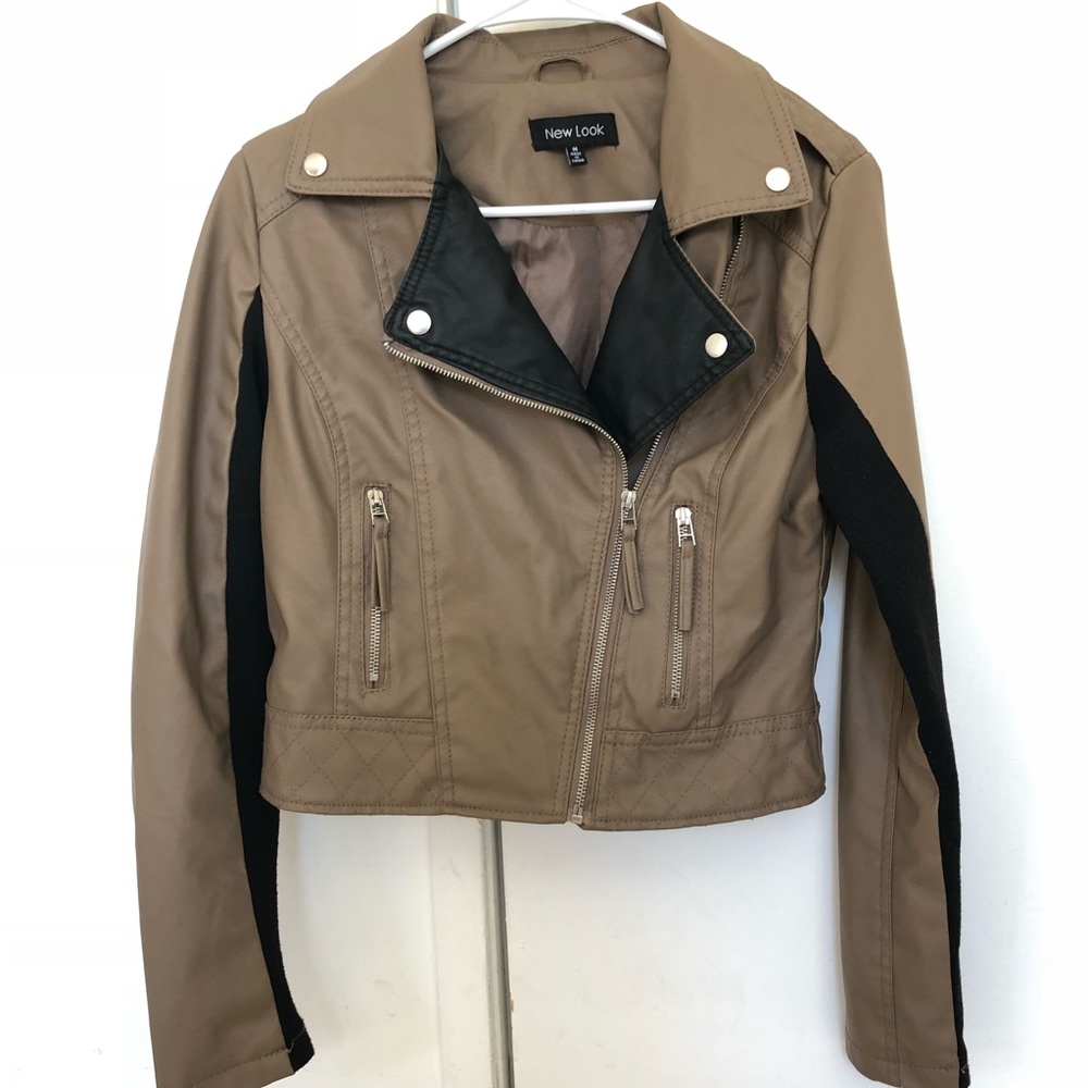 New Look Leather Jacket Size Medium